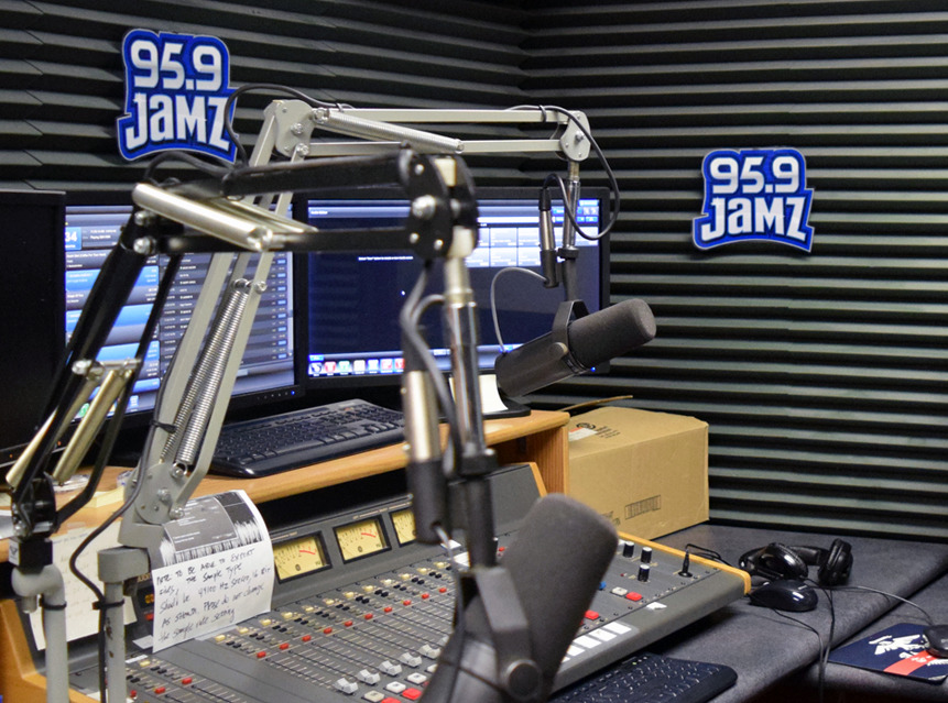JAMZ radio broadcast studio